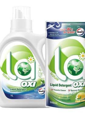 la威露士有氧洗衣液500ml/1L装多香型官方正品