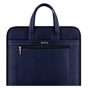 定制手提办公文件包多层收纳袋大容量资料会议包牛津帆布培训男女