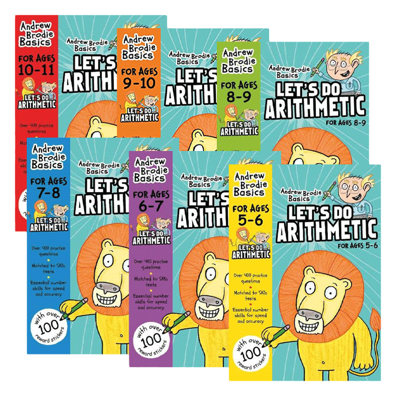 英文原版 Let's do Arithmetic 5-11 我们来做算数5-11岁 6册套装 英国小学算术练习册 英文版 进口英语原版书籍