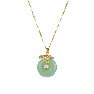 奥特莱斯折扣官网撤柜清仓捡漏 仿玉石三生有幸项链outlets女配饰