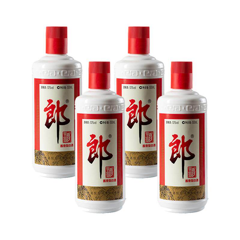 郎牌郎酒53度普郎酱香型白酒500ml*4瓶过节送礼自饮口粮酒