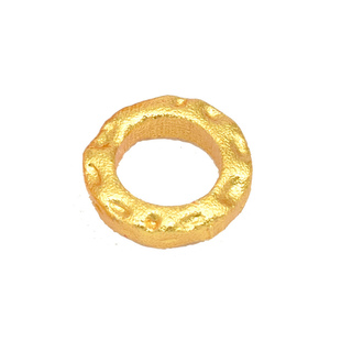 古法金铜镀沙金盘缠隔片隔环手工diy串珠红绳手链配件不易掉色