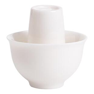 JOJO'S L. PD.紫泉涧.闻香杯羊脂玉白瓷小号茶杯聚香杯单杯 |初化