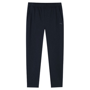 安踏男裤冬季保暖加绒运动裤子休闲直筒卫裤2025新款舒适时尚宽松