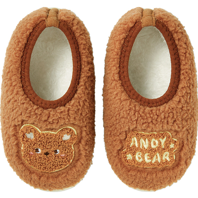 儿童包跟棉拖鞋冬季室内家居男童小孩女宝宝防滑保暖不掉跟棉鞋