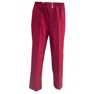 枣红松紧腰四季涤棉纱绢多色食品服工作服裤食品厂工装通用配套裤