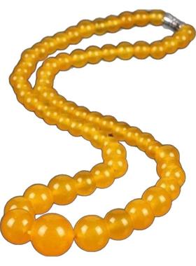 天然黄玛瑙女新中式国风串珠项链