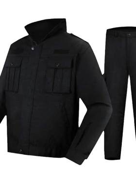 藏青色套装保安网格特种兵作训服