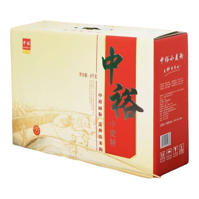 中裕面粉礼盒6kg原味粉中筋面粉