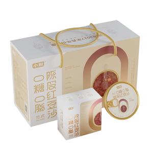 小敉莲子陈皮红豆沙无糖速食粥即食低脂早餐饱腹年货礼盒装糖尿人