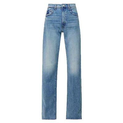 美国阔腿直筒宽松拖地牛仔长裤