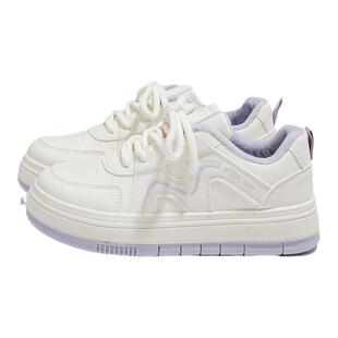 人本高级感加绒小白鞋女款2025冬季新款百搭保暖二棉鞋子休闲板鞋