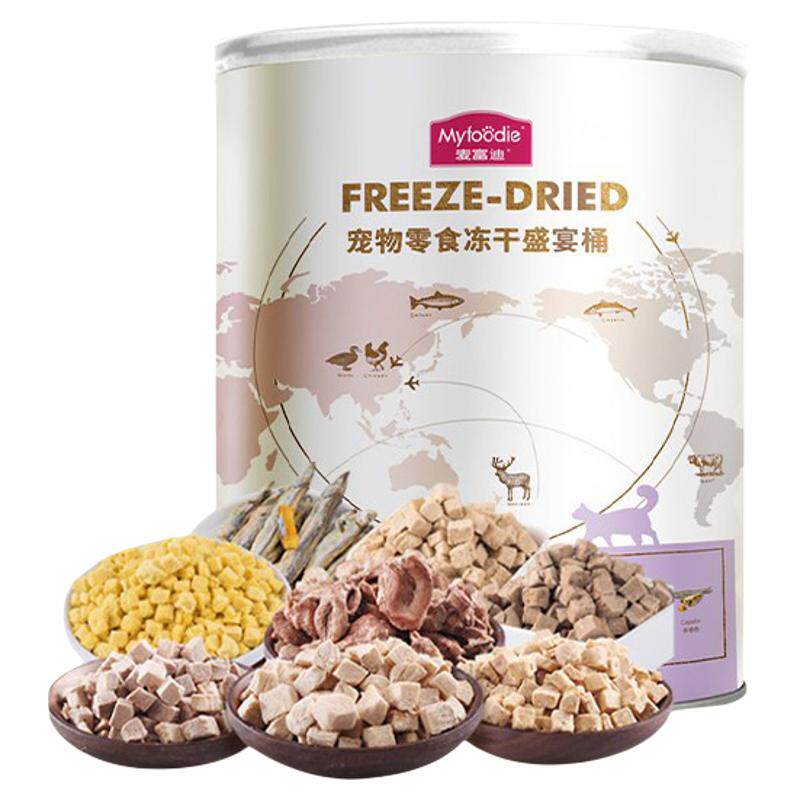 麦富迪冻干盛宴桶成幼猫零食