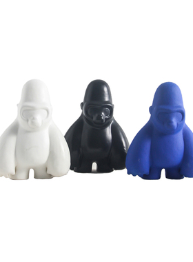 北欧卡通风儿童房陶瓷大猩猩摆件