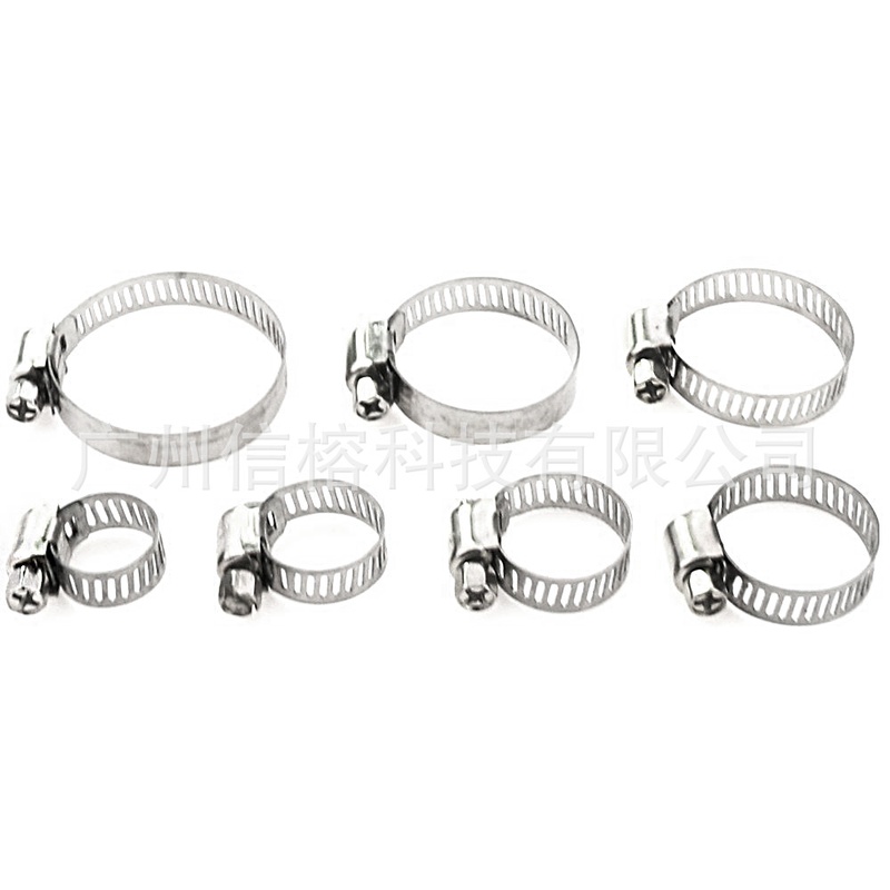 跨境亚马逊批发60PCS不锈钢箍不锈钢管抱喉圈箍箍夹卡箍美式盒装