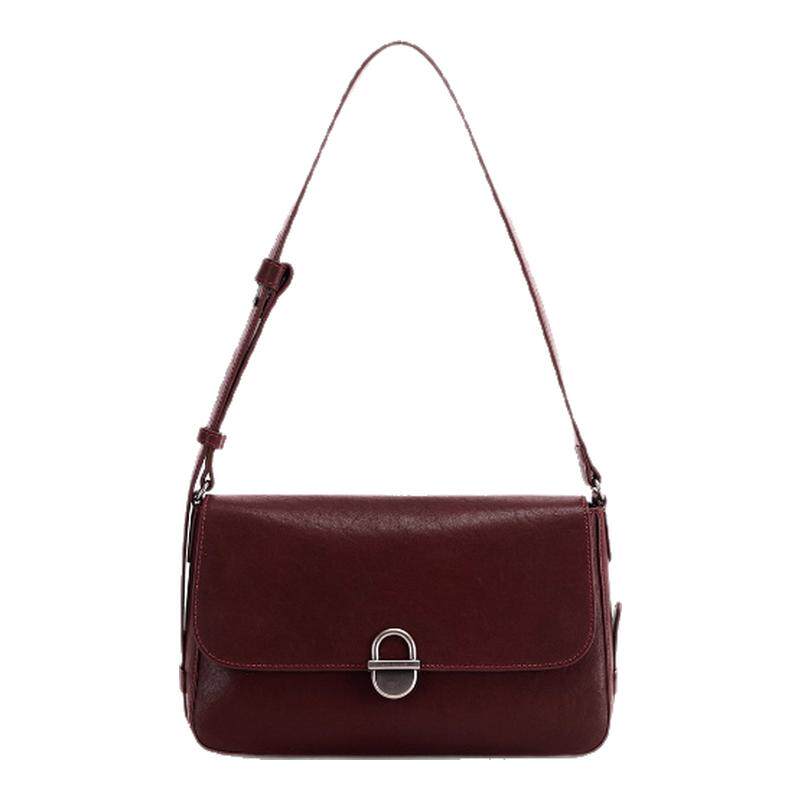 红蜻蜓植鞣小方包女士2025新款真皮牛皮单肩腋下包中年妈妈斜挎包