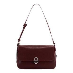 红蜻蜓植鞣小方包女士新款真皮牛皮通勤单肩腋下包中年妈妈斜挎包