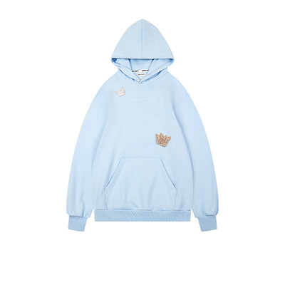 AndreaMartin蓝色趣味套头卫衣