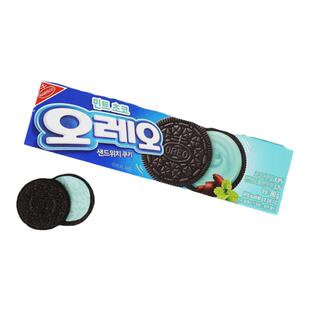 韩国进口零食奥利奥oreo桂皮薄荷奶油夹心巧克力曲奇饼干下午茶
