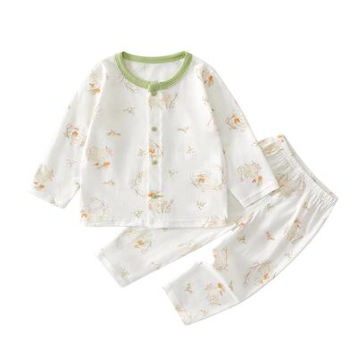 棉恋森婴儿衣服夏季纯棉分体套装