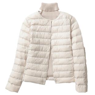 轻薄羽绒服女短款2025年秋冬新款休闲内胆薄款内搭外穿无领外套潮