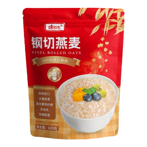 钢切燕麦澳洲进口官方旗舰店营养代餐早餐即食品免淘洗刚切燕麦粒