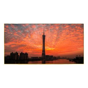广州塔装饰画小蛮腰海报 羊城地标壁画海心沙环球金融中心挂画