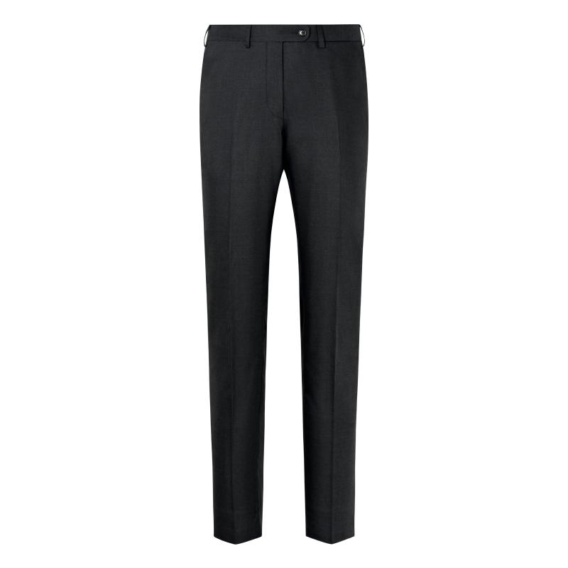 SUITSUPPLY深灰色羊毛直筒修身男士长裤商务正装经典款