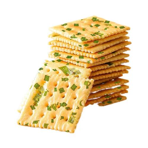 香葱苏打饼干0添加蔗糖零食代餐早餐咸味饼干梳打零食整箱批发