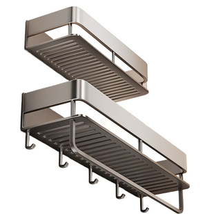 卫生间置物架免打孔挂墙上浴室洗手间厕所洗漱台高端收纳架子厨房