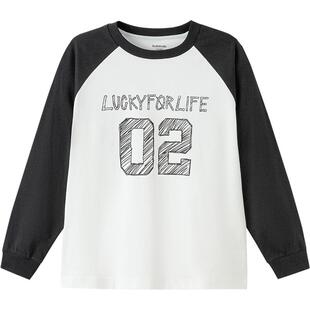 商场同款巴拉巴拉亲子装长袖t恤儿童春秋款童装男童女童上衣速干t