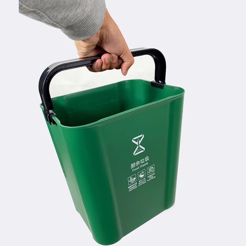 分类垃圾桶无盖压圈提手加厚户外商场垃圾桶垃圾桶酒店10L15L