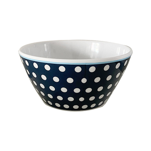 thefifthmoon复古好看波点格子密胺盘碗沙拉碗点心蛋糕盘