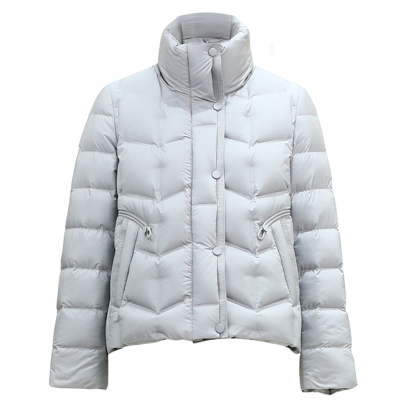 红人立领短款羽绒服女冬款