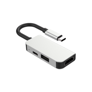 type-c扩展坞拓展usb转接头雷电3转hdmi投影仪网线转接口macair六