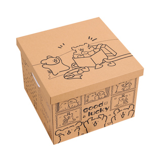 线条礼物盒小狗生日礼盒空盒子礼品盒礼物包装盒大号纸箱箱子零食