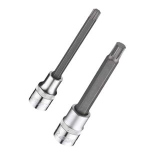 JTC汽修专用工具 1/2大飞星型花角120mm加长凸头旋具套筒特长批头