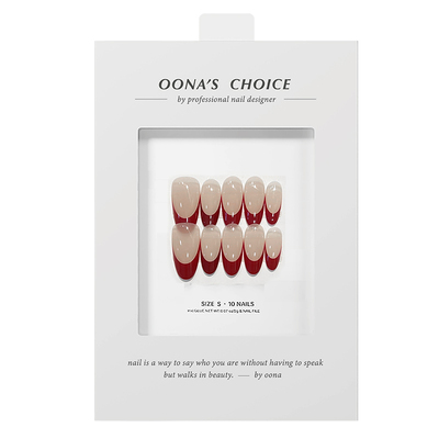 穿戴甲高级感红色法式新年美甲