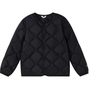 【校服内胆】安奈儿男童女童轻薄短款羽绒服2025冬新款亲子外套