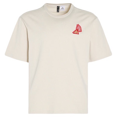 adidas阿迪达斯短袖男女马年限定正品半袖上衣纯棉运动T恤KQ5100