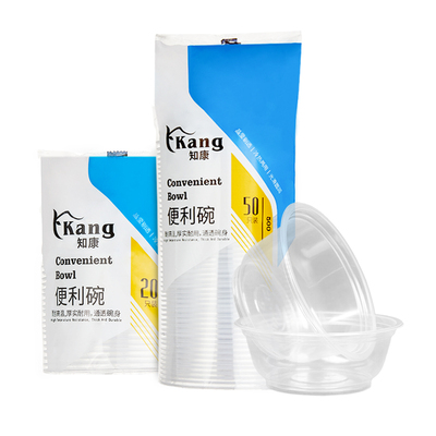 知康家用一次性碗加厚耐热独立装
