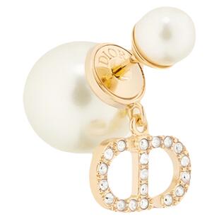 欧洲直邮DIOR迪奥迪经典耳环珍珠金色水晶CD耳钉周也同款新年礼物