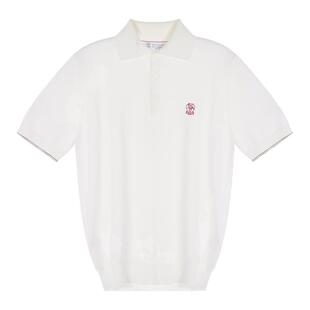 BC BRUNELLO CUCINELLI 26春夏男士徽标薄款棉针织Polo衫 301574