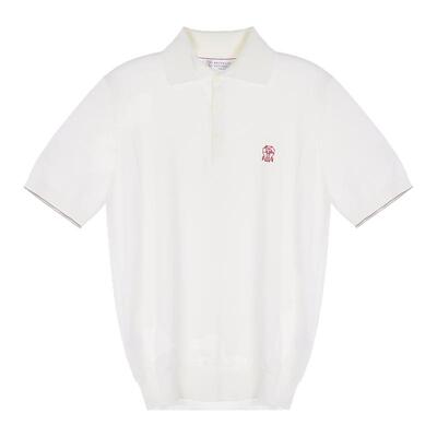 BC BRUNELLO CUCINELLI 26春夏男士徽标薄款棉针织Polo衫 301574