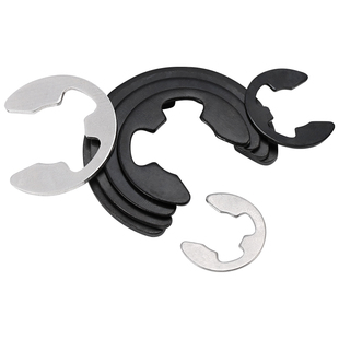 卡簧卡环e型卡簧挡圈304不锈钢开口卡扣M1.2M2.5M3M4M5M6M8M10M15