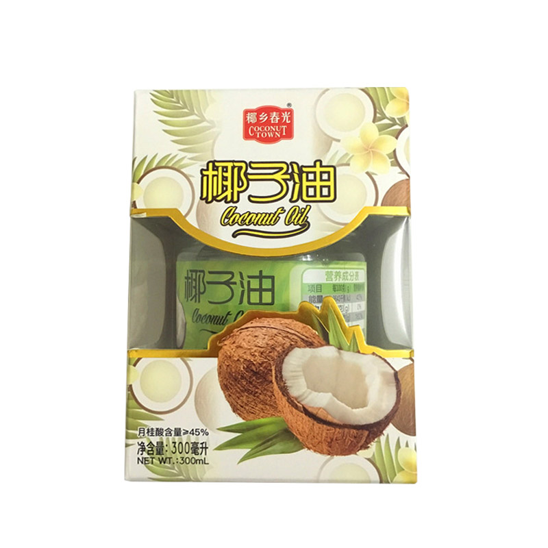 海南椰子油300ml初榨椰子油春光