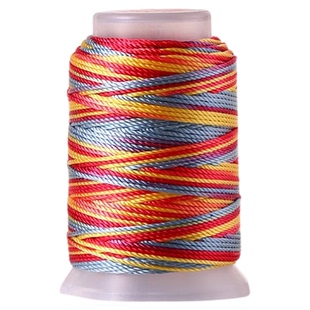 18股段染线彩色线编织线项链手链编绳线手绳编织绳diy材料不掉色