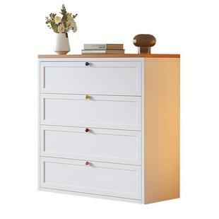 澎木铁艺斗柜家用卧室床头柜多层大容量铁皮抽屉收纳柜钢制置物柜