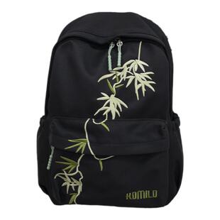 2024新款国风新中式书包原创小众设计感轻便刺绣男背包上课双肩包