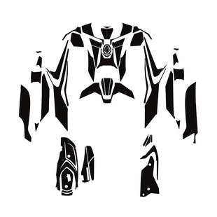 适用于三阳巡弋400改装件配件加厚油箱贴装甲贴车身保护贴纸贴花